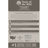 Taste of the Wild Wetlands con Pato