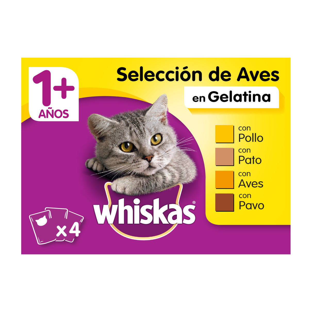 Whiskas Selección de Aves en Gelatina