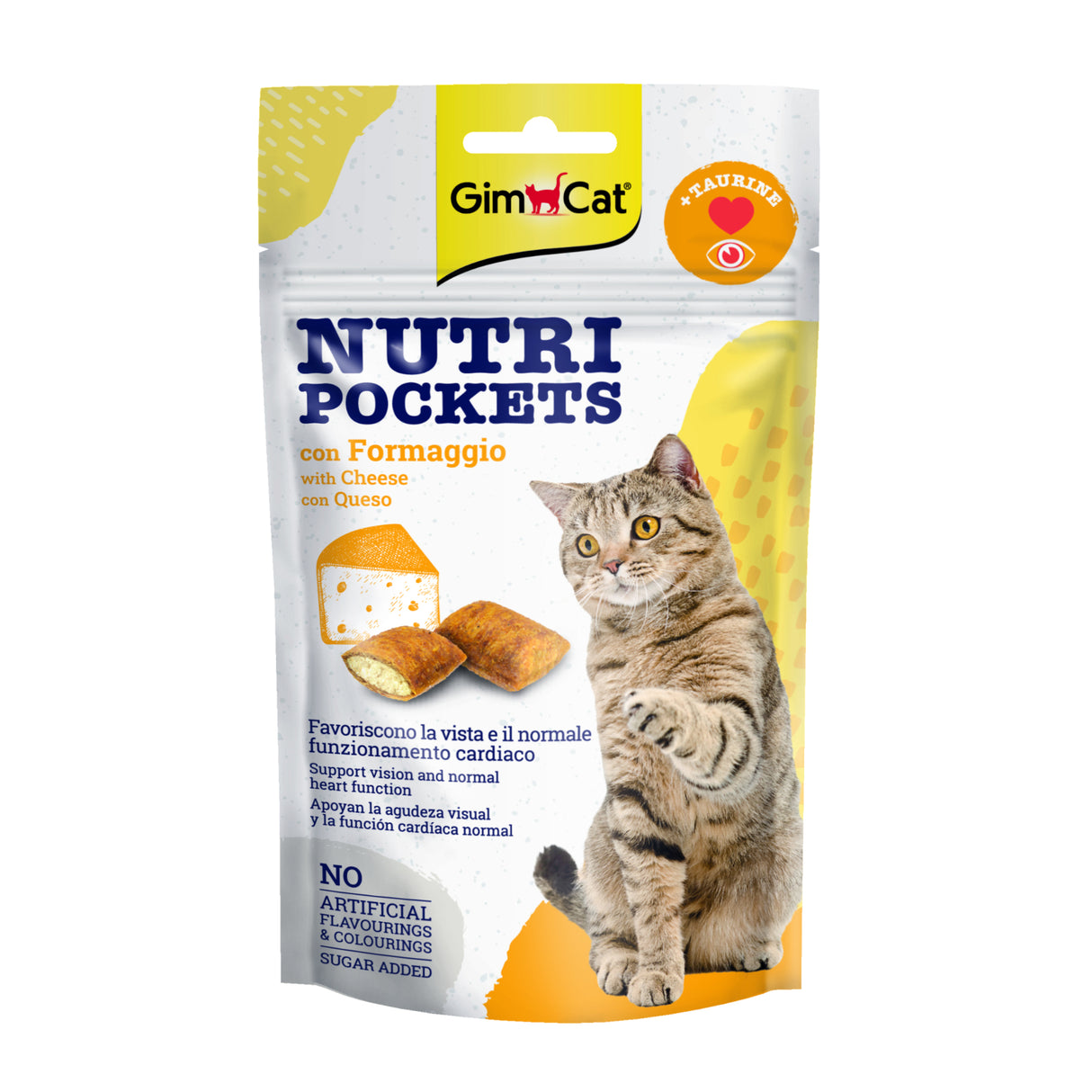 GimCat Nutri Pockets Snacks para Gatos Queso