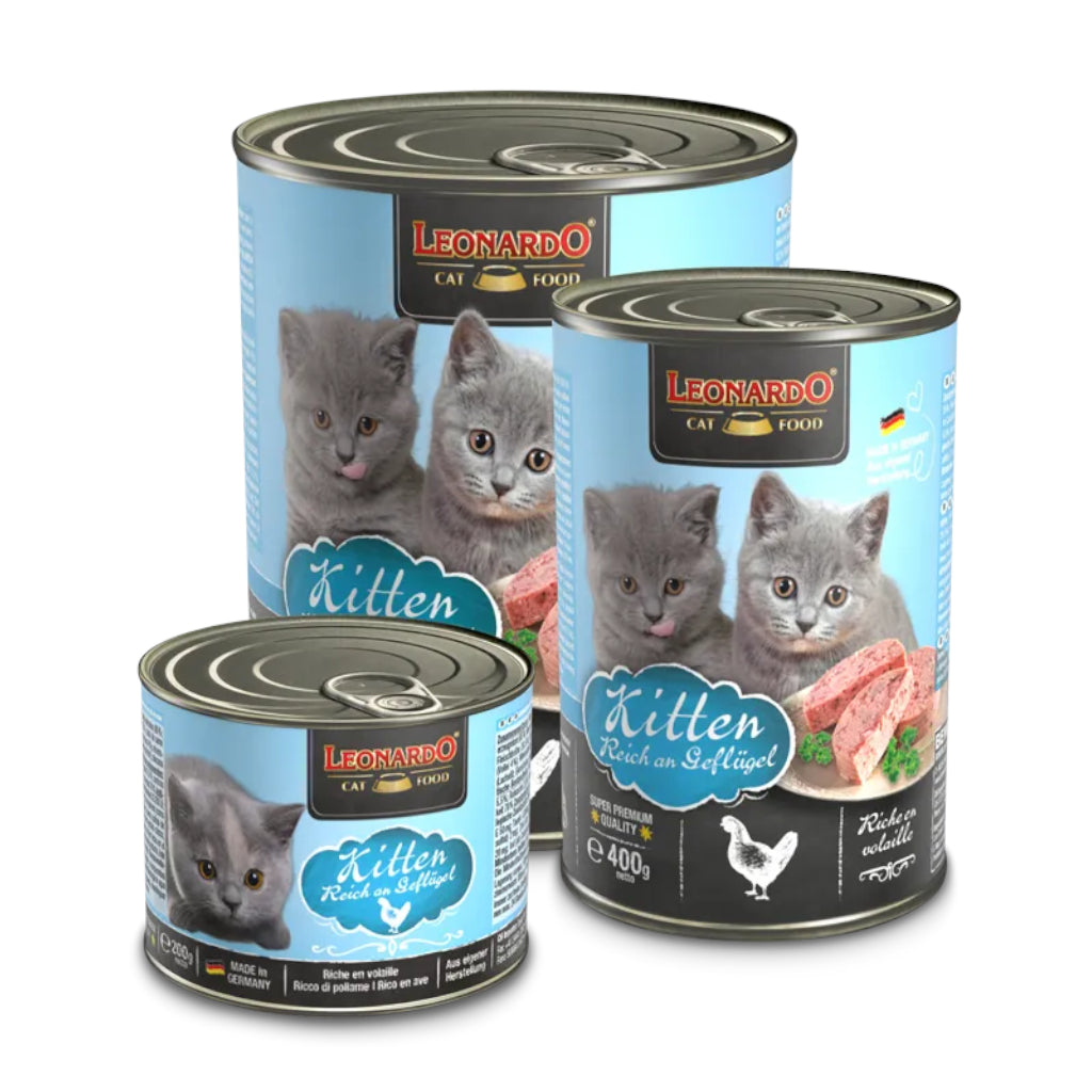 Leonardo Alimento Húmedo Lata Kitten Rico en Ave