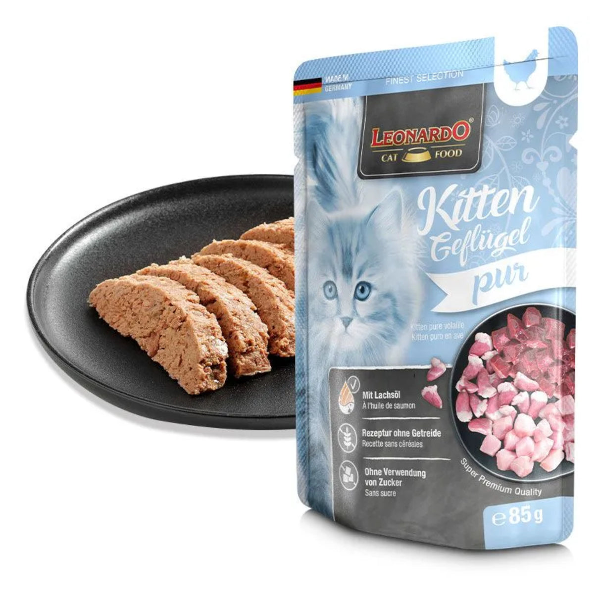 Leonardo Alimento Húmedo Pouch Kitten Ave