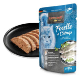 Leonardo Alimento Húmedo Pouch Gato Menu de Trucha & Menta de Gato