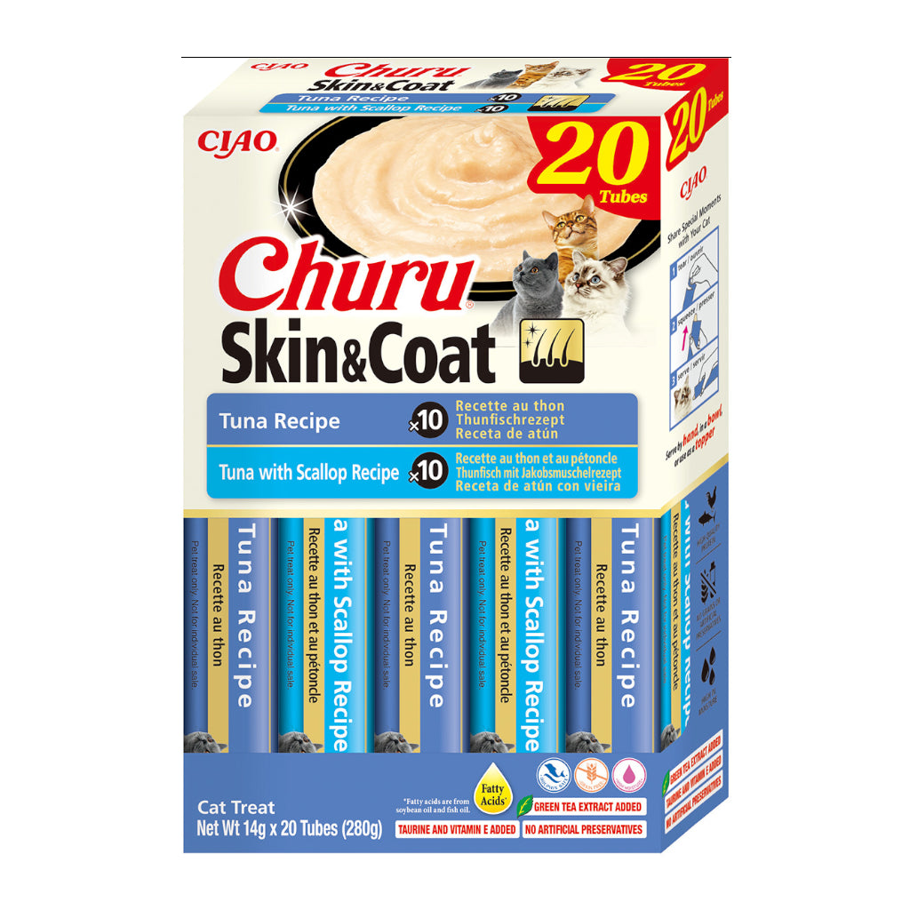 Churu Cat Skin & Coat Variedad Atun