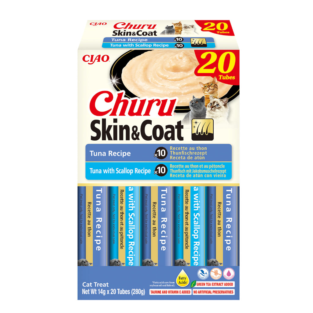Churu Cat Skin & Coat Variedad Atun