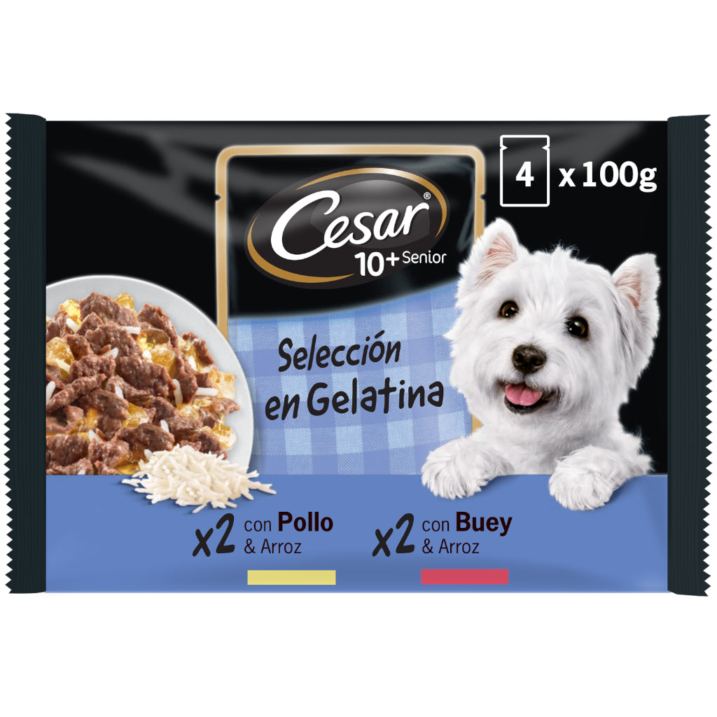 Cesar Multipack Bolsitas Senior Selección Carnes Mixtas