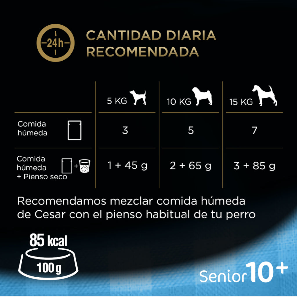 Cesar Multipack Bolsitas Senior Selección Carnes Mixtas