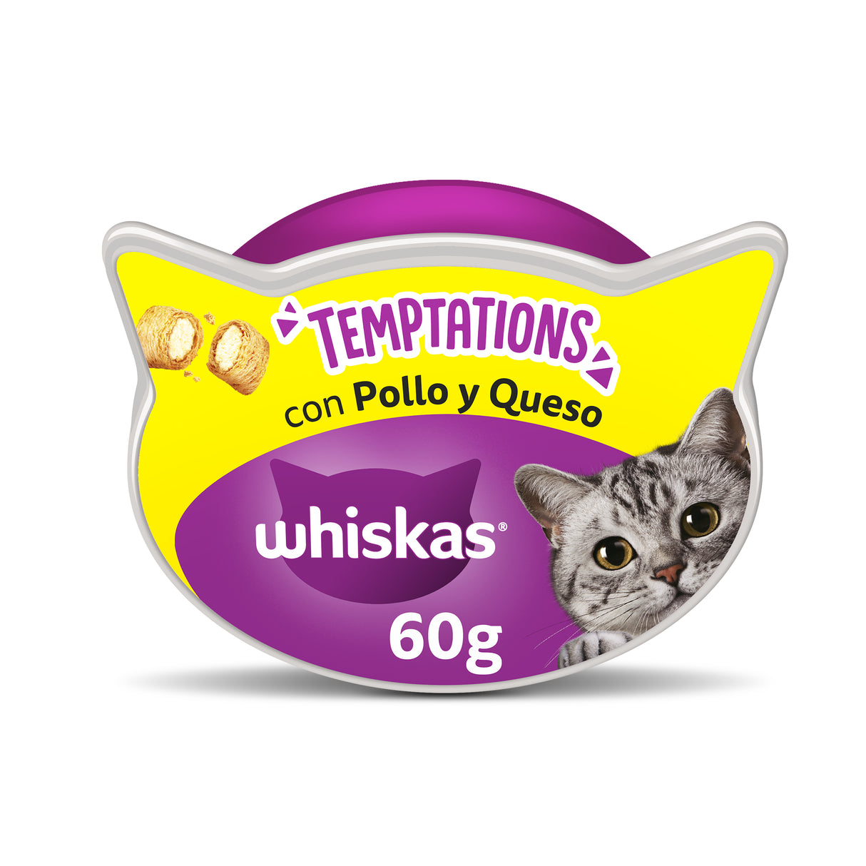 Whiskas Temptations con Pollo y Queso