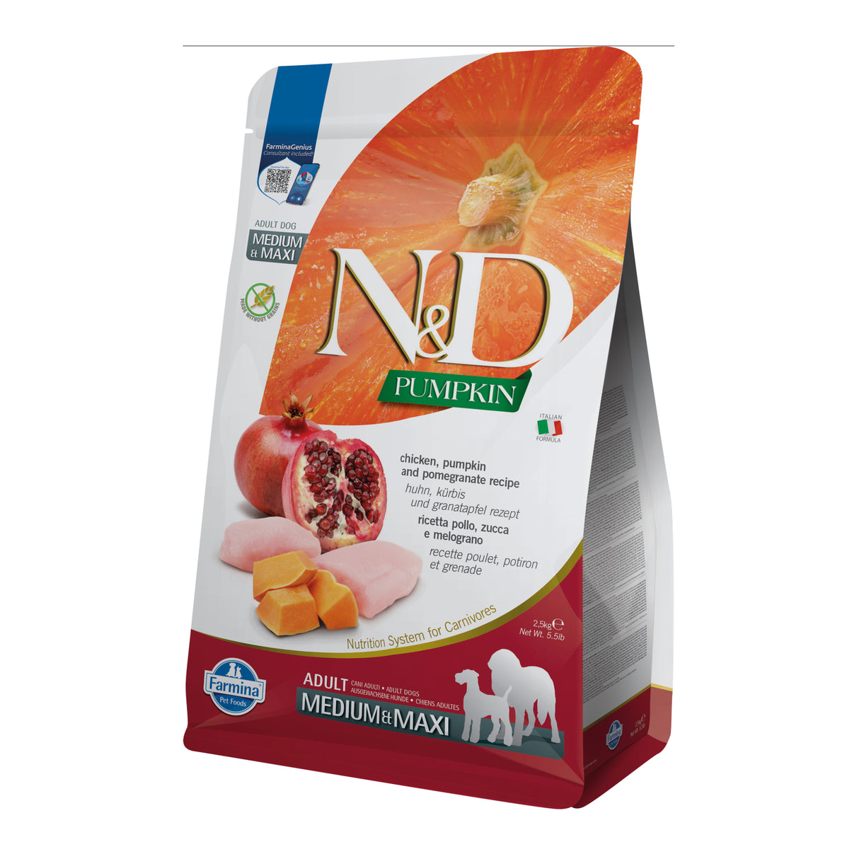Farmina N&D Dog Pumpkin Pollo & Granada Adult Medium Maxi