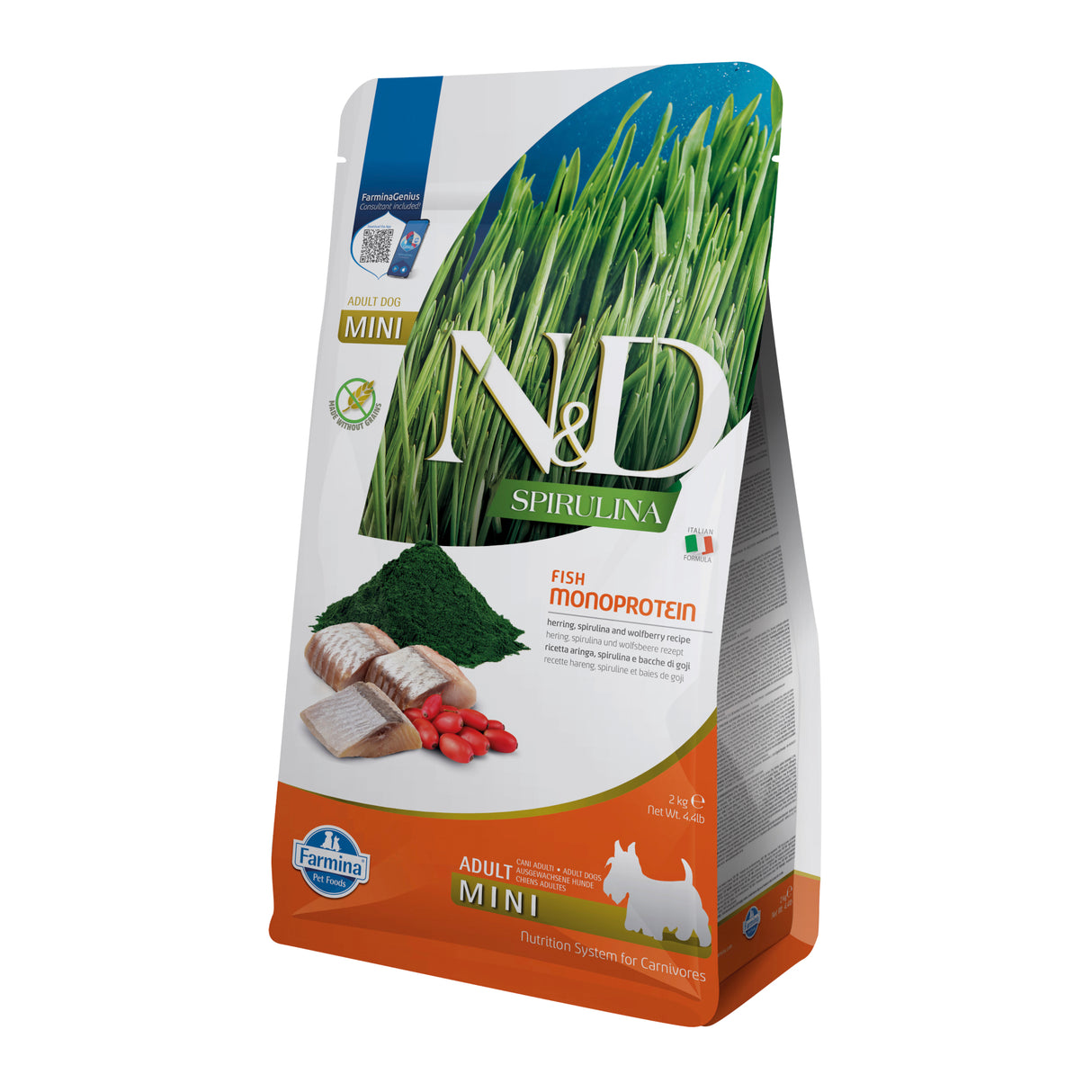 Farmina N&D Dog Spirulina Arenque Adult Mini