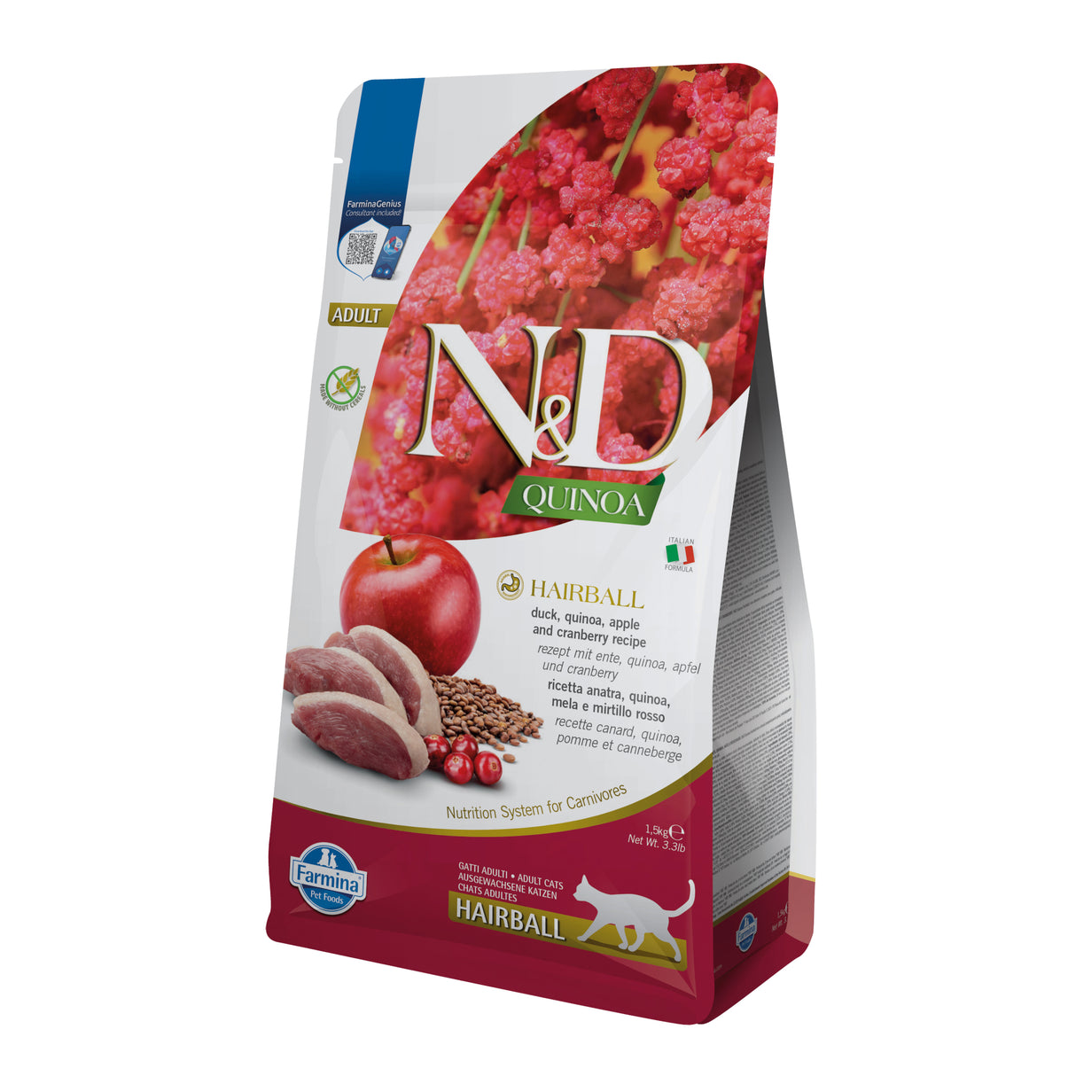 Farmina N&D Cat Quinoa Hairball Adult