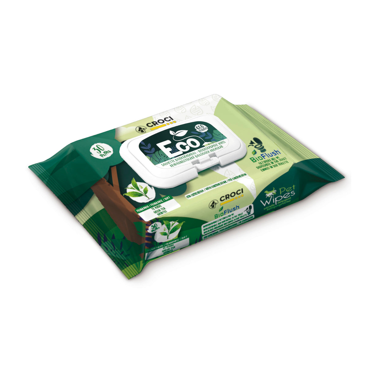 Nayeco Eco Toallitas de Te Verde y Clorhexidina