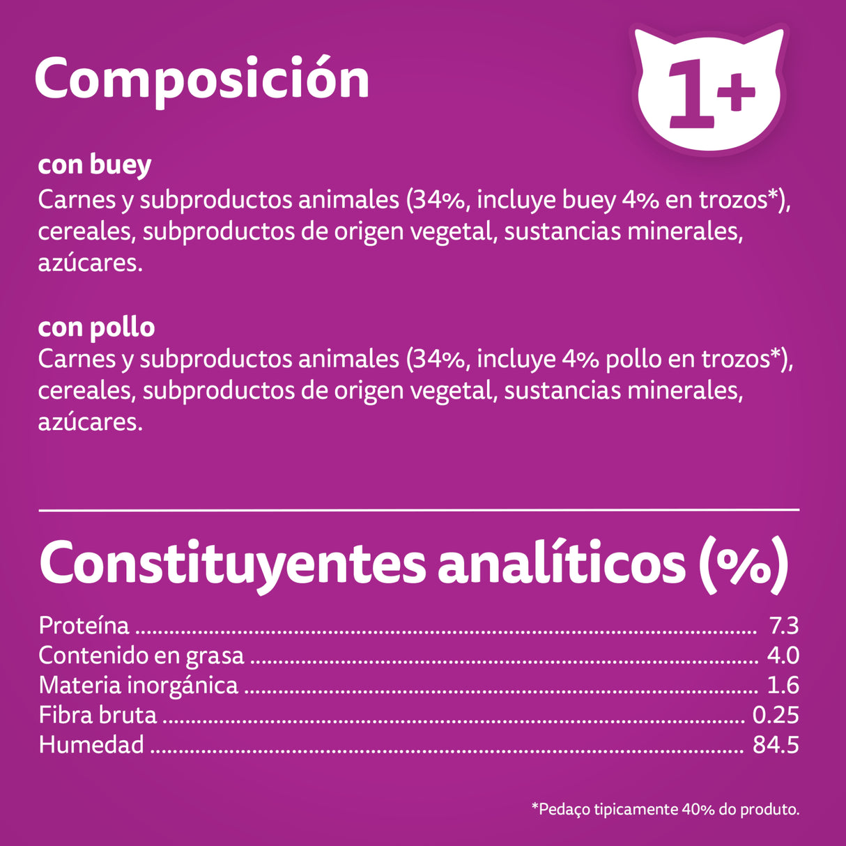 Whiskas Comida Húmeda para Gatos Adultos Selección Clásicos en Salsa