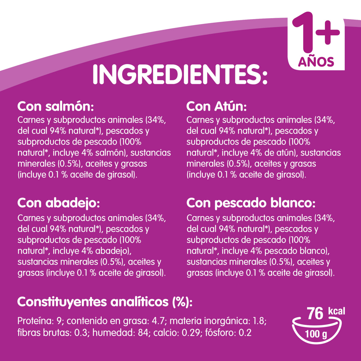 Whiskas Selección Pescado en Gelatina