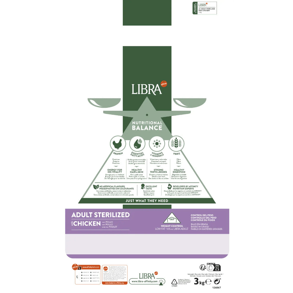 Libra Gato Adult Sterilized con Pollo