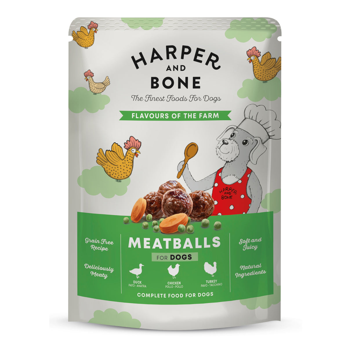 Harper & Bone Dog Pouch Flavours Farm