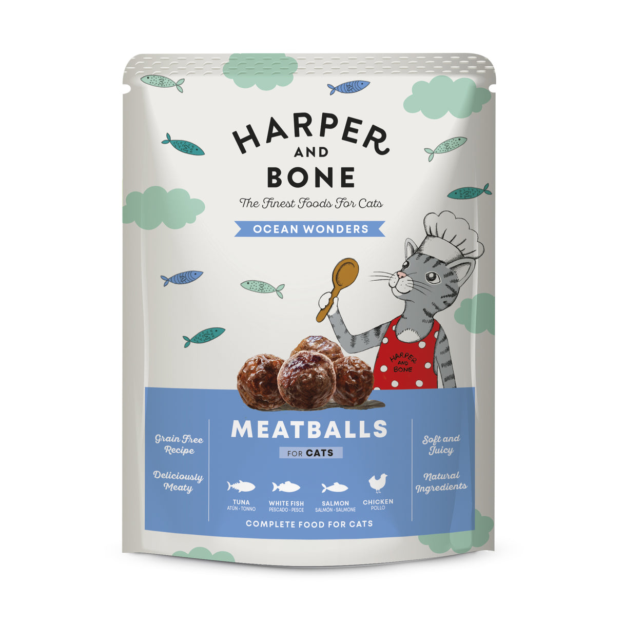 Harper & Bone Cat Pouch Adult Ocean Wonders