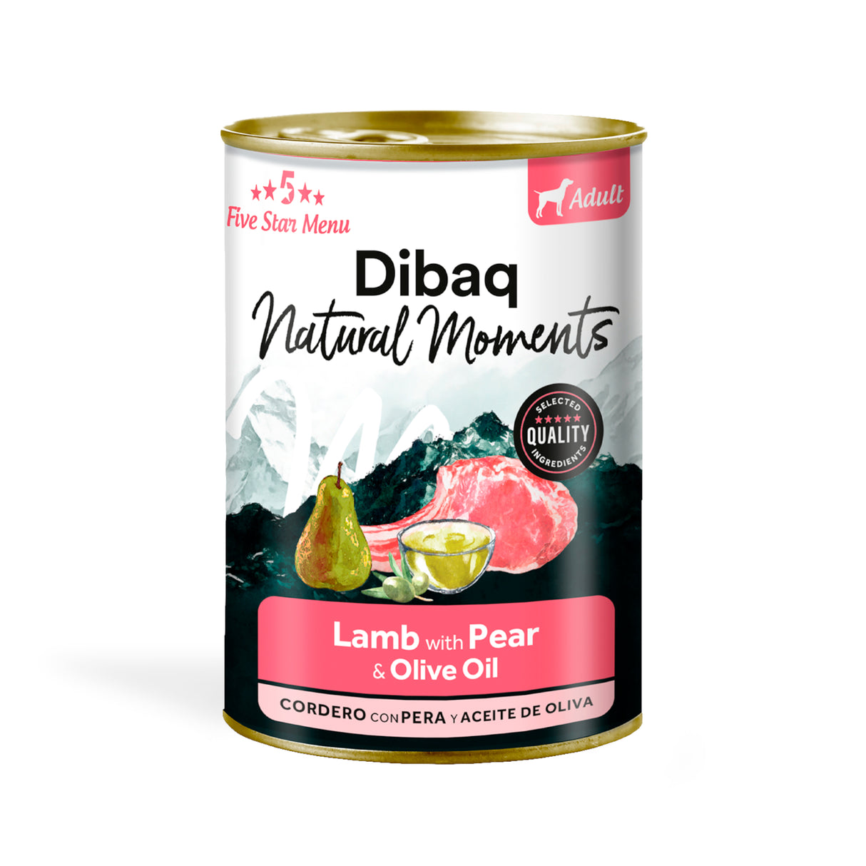 Dibaq Natural Moments Dog Adulto Cordero Con Pera