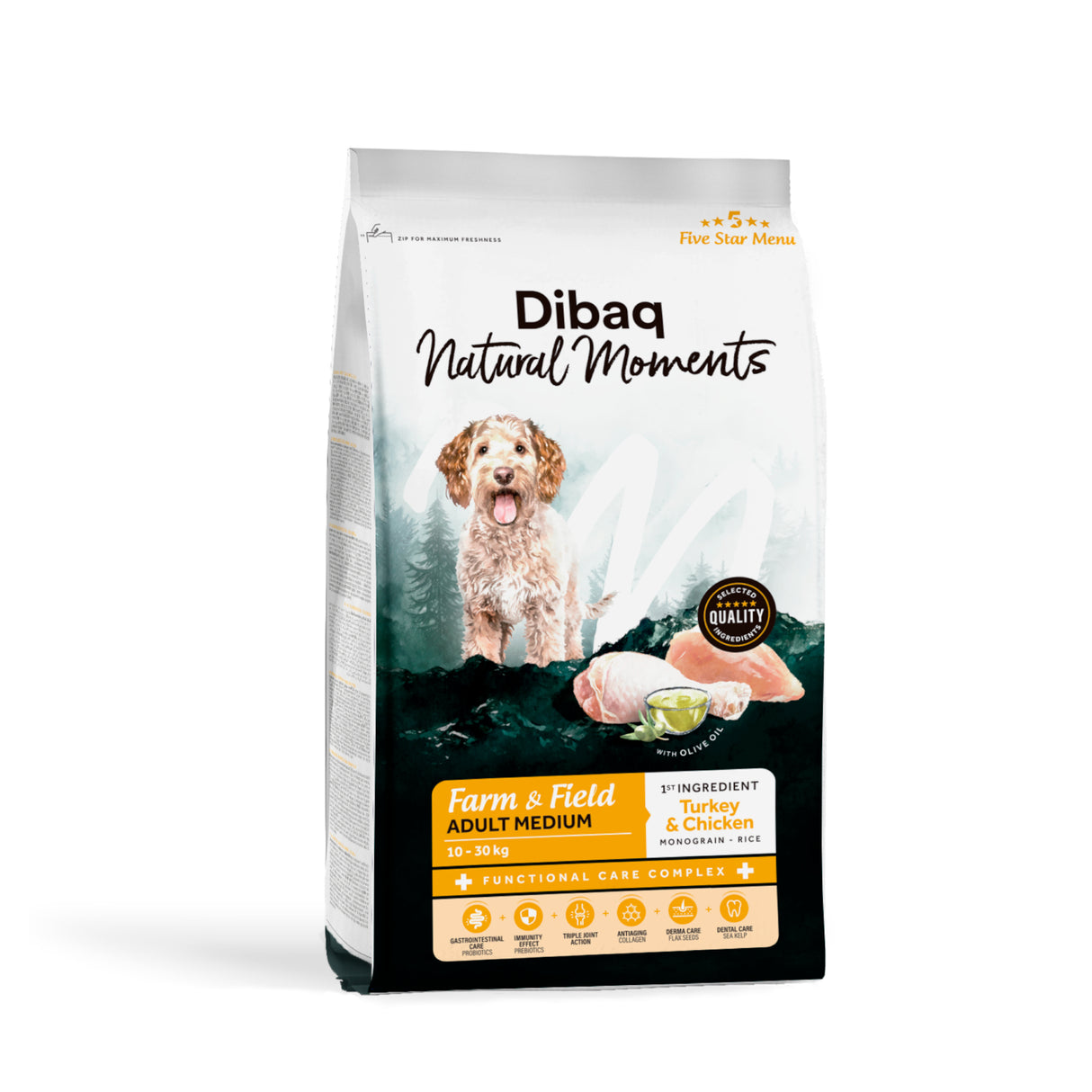 Dibaq Natural Moments Dog Farm&Field Adult Medium