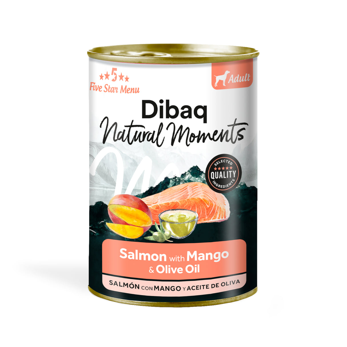 Dibaq Natural Moments Dog Adulto Salmón Con Mango