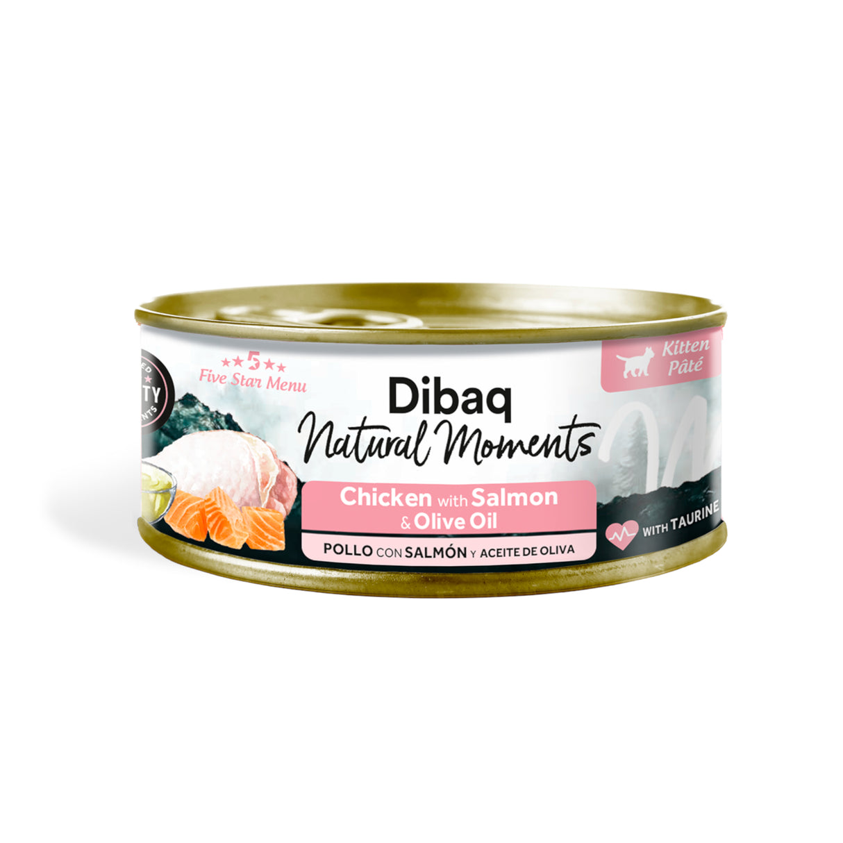 Dibaq Natural Moments Cat Kitten Pollo Con Salmón