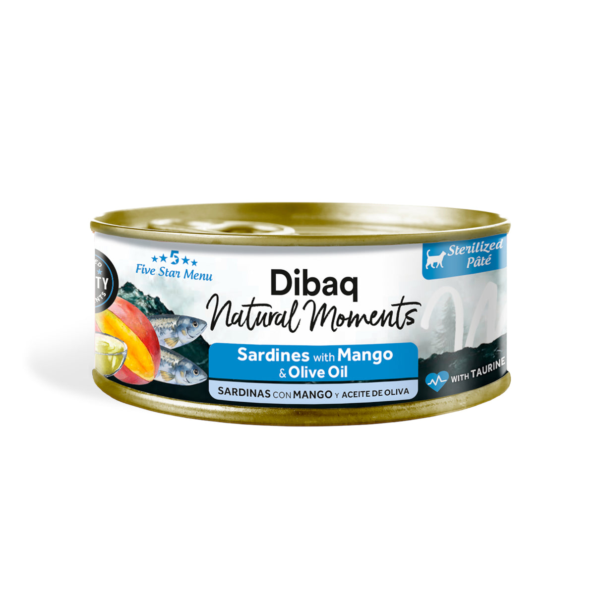 Dibaq Natural Moments Cat Sterilized Sardinas Con Mango