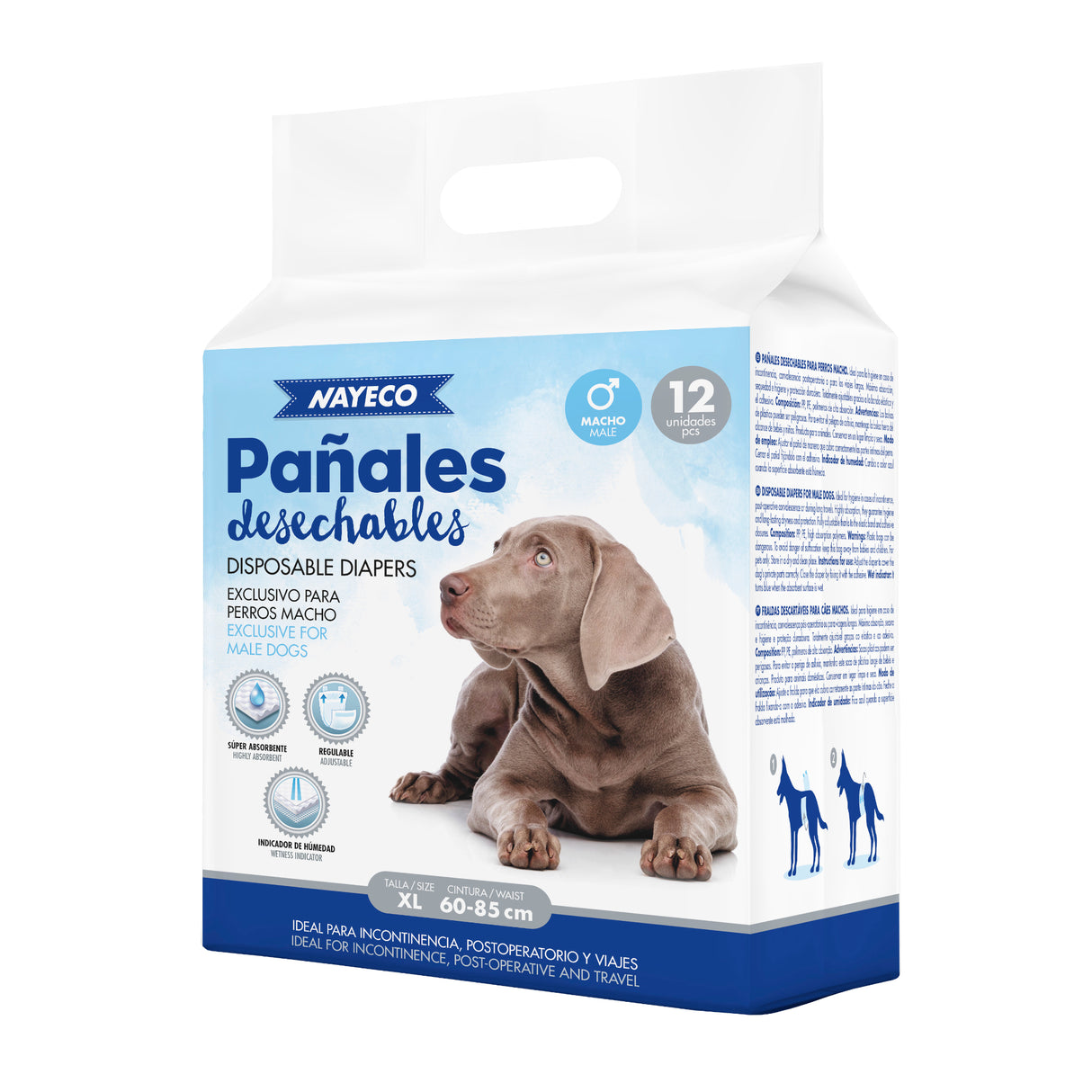 Nayeco Pañales para Perros Machos