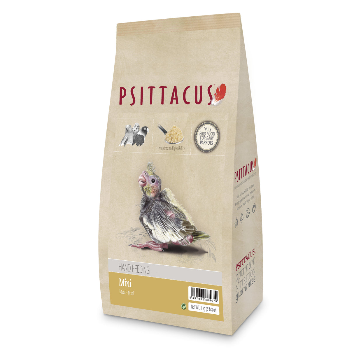 Psittacus Papilla Mini para Aves