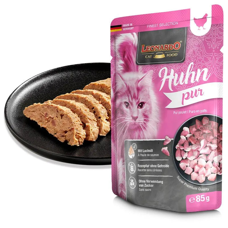 Leonardo Alimento Húmedo Pouch Gato Puro en Pollo