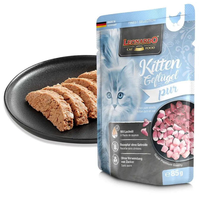 Leonardo Alimento Húmedo Pouch Kitten Ave